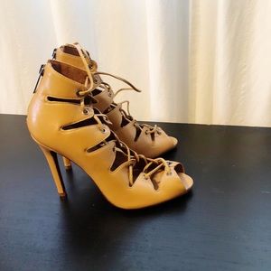 Schutz lace up heels